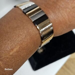 Jardin 3-Tone Pavé Crystal Stretch Bracelet